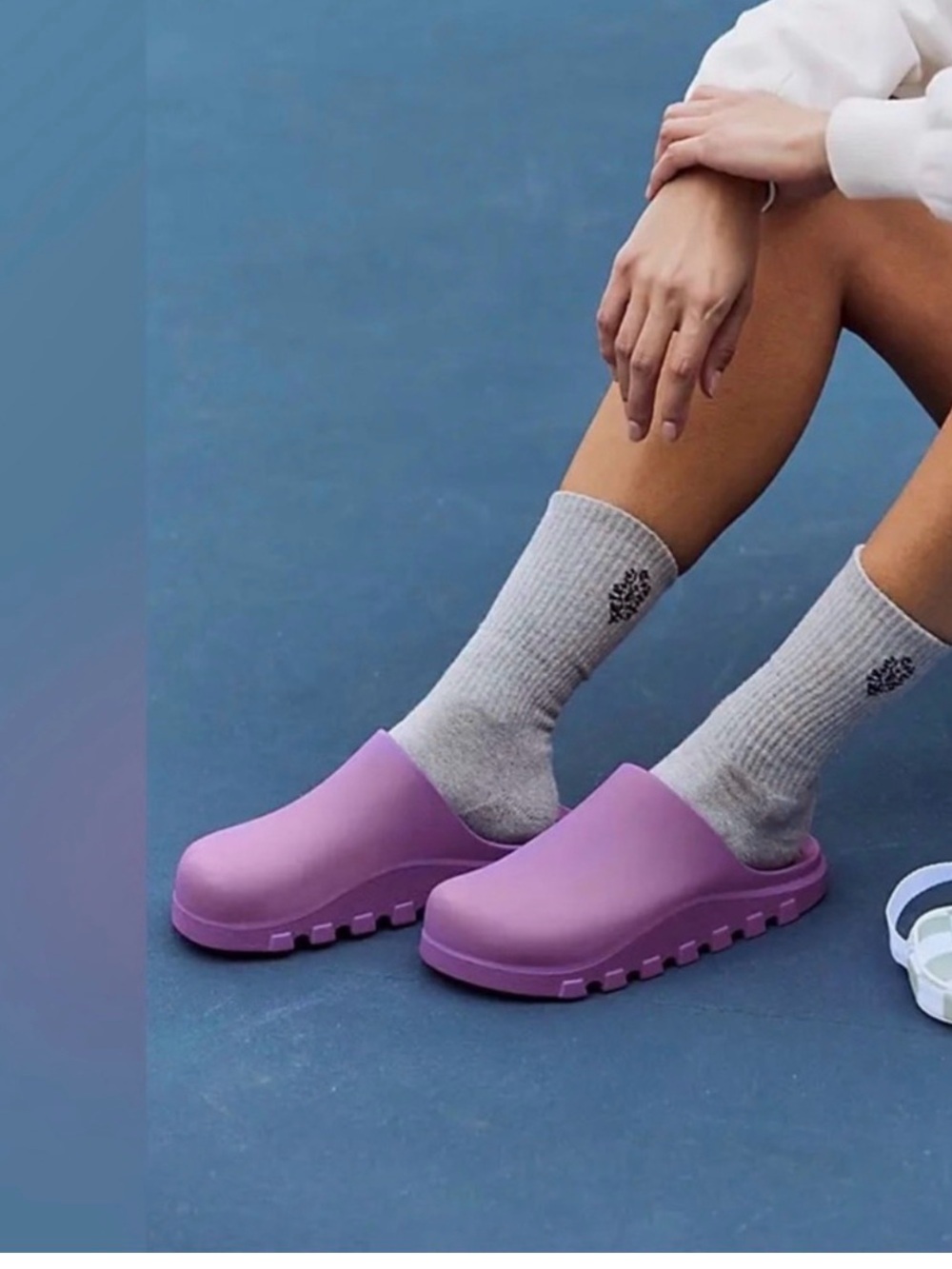 FP Movement Free People Foam Recovery Clogs Purple Slip On Mule 39/40 9/10